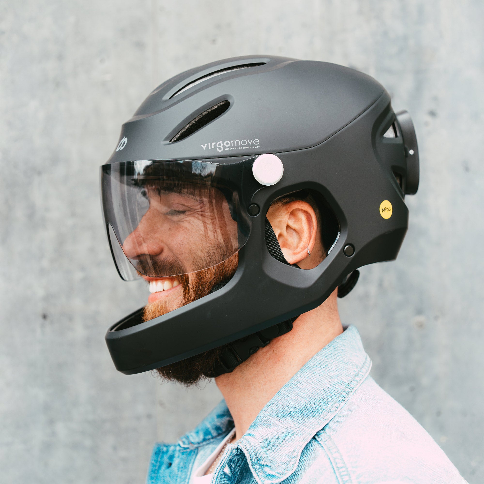 bike helmet versus hybrid helemt Virgomove rotating helmet visor Light Yellow